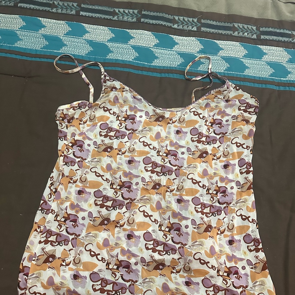 CHANEL Multicolor Silk Fabric